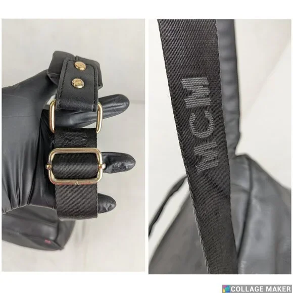 MCM Rucksack Visetos Black Canvas Small Leather Backpack - Picture 8 of 16